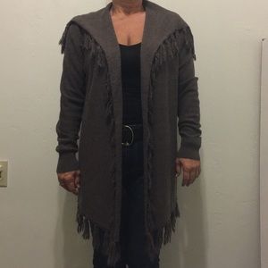 Fringe sweater/cardigan